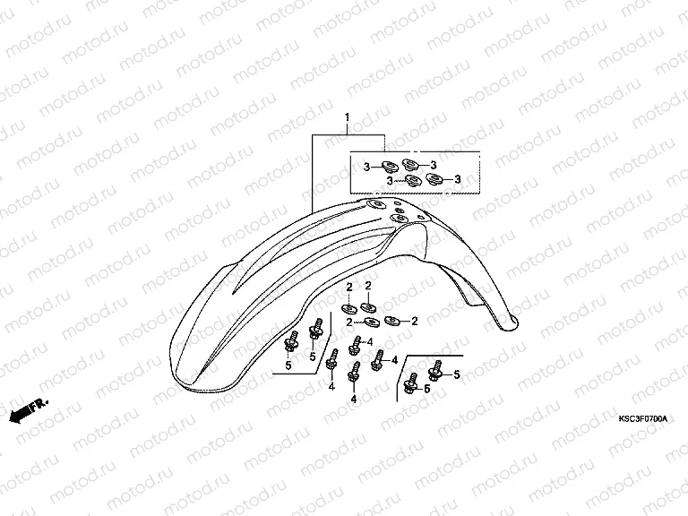 F-7 FRONT FENDER