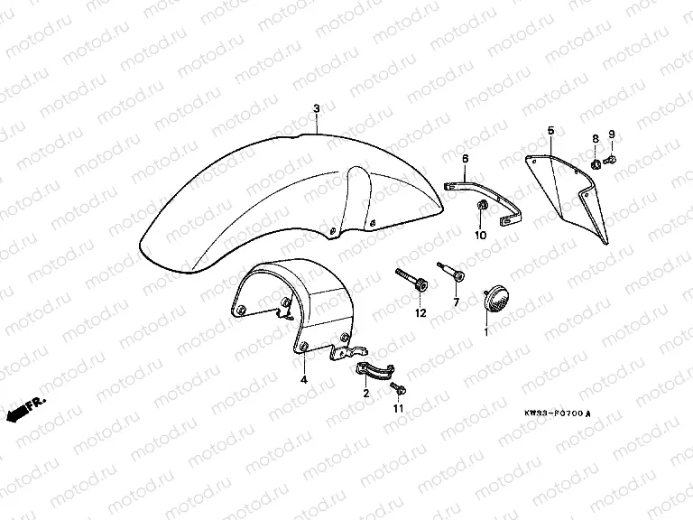 F-7 FRONT FENDER
