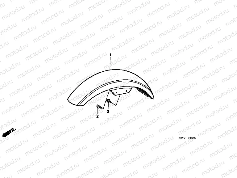 F-7 FRONT FENDER