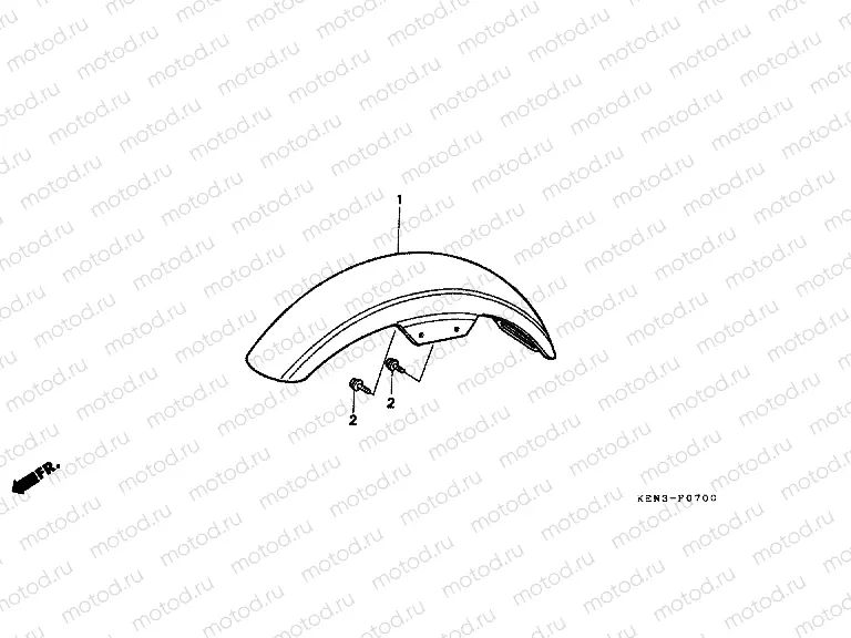 F-7 FRONT FENDER