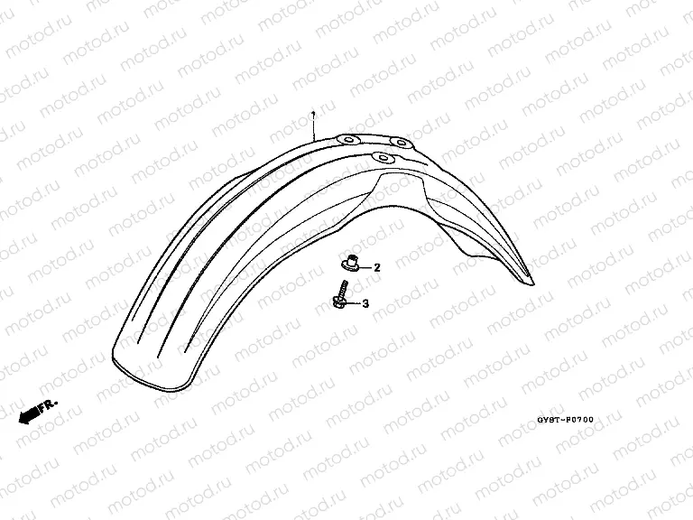 F-7 FRONT FENDER