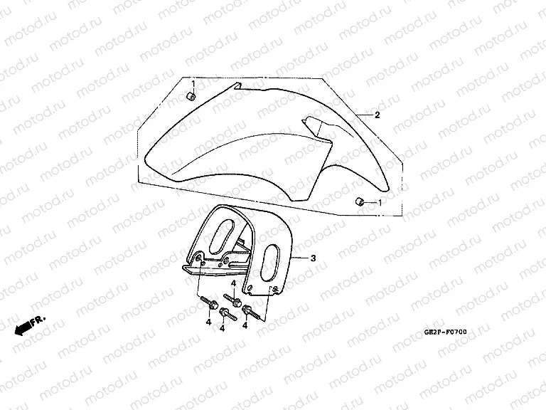 F-7 FRONT FENDER