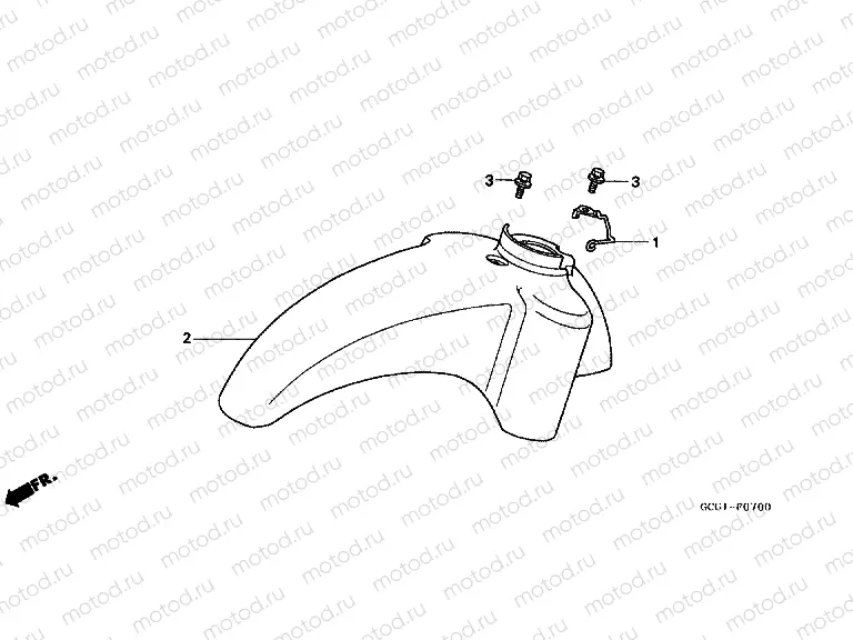 F-7 FRONT FENDER