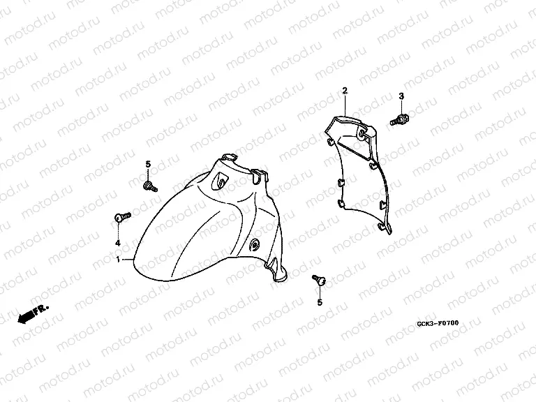 F-7 FRONT FENDER