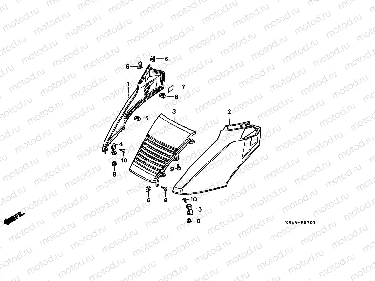 F-7 FRONT UPPER COVER