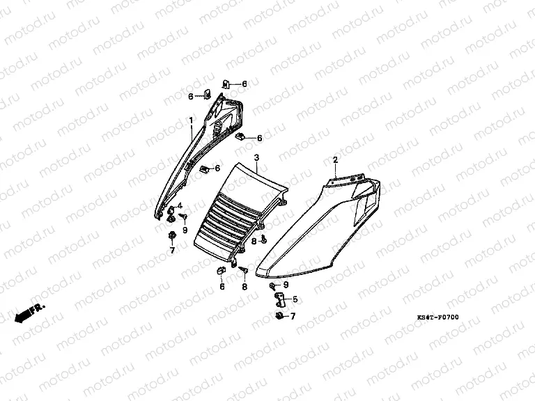 F-7 FRONT UPPER COVER