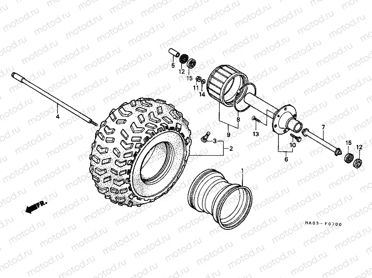 F-7 FRONT WHEEL