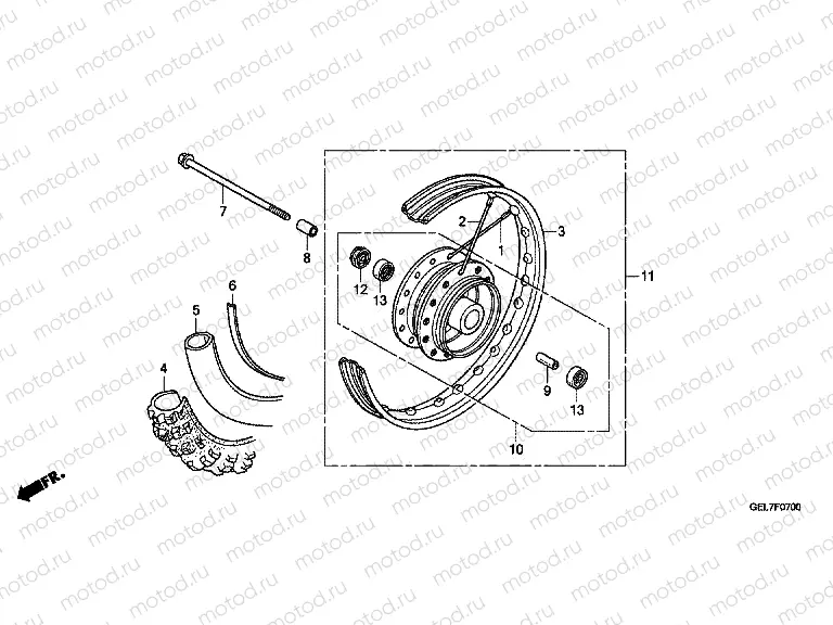 F-7 FRONT WHEEL