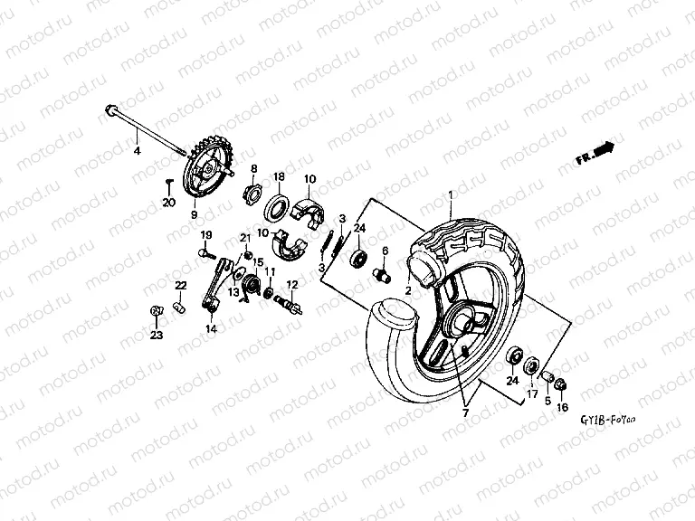 F-7 FRONT WHEEL