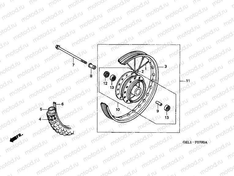 F-7 FRONT WHEEL