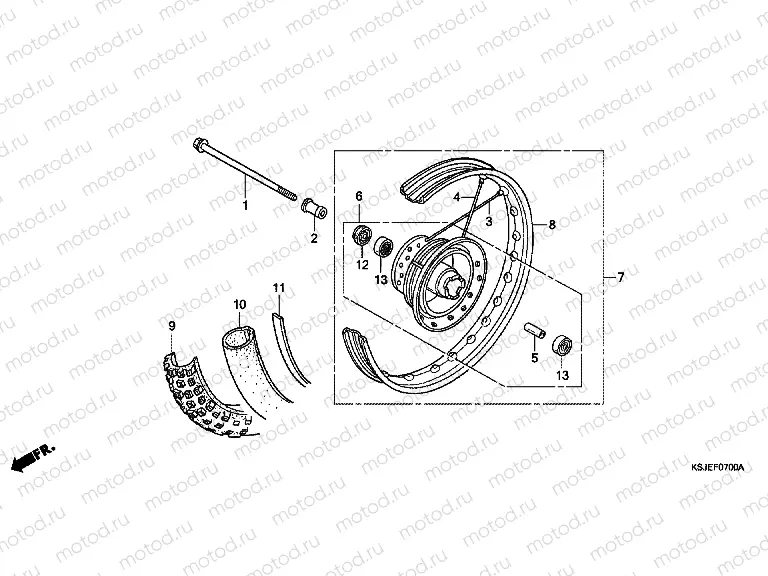 F-7 FRONT WHEEL