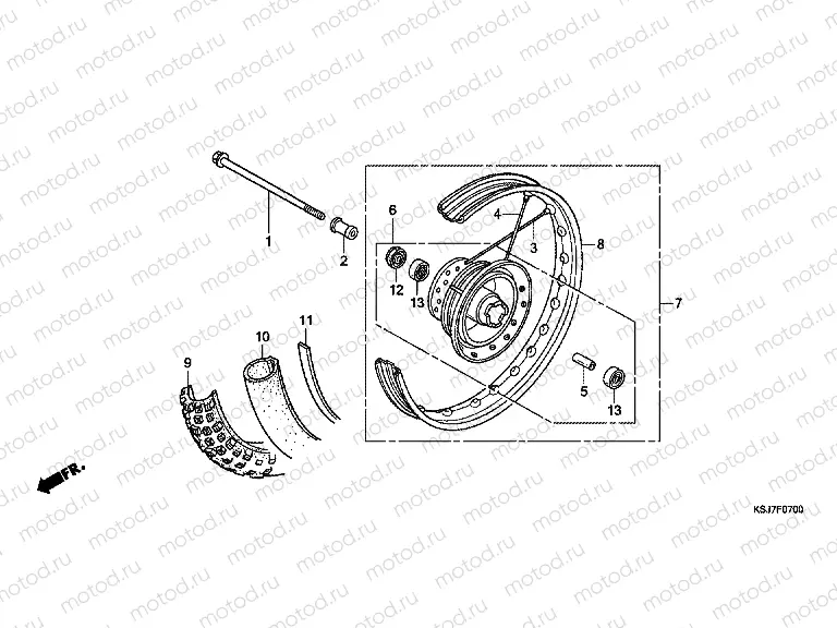 F-7 FRONT WHEEL