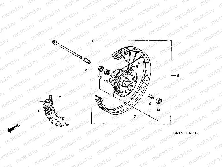 F-7 FRONT WHEEL