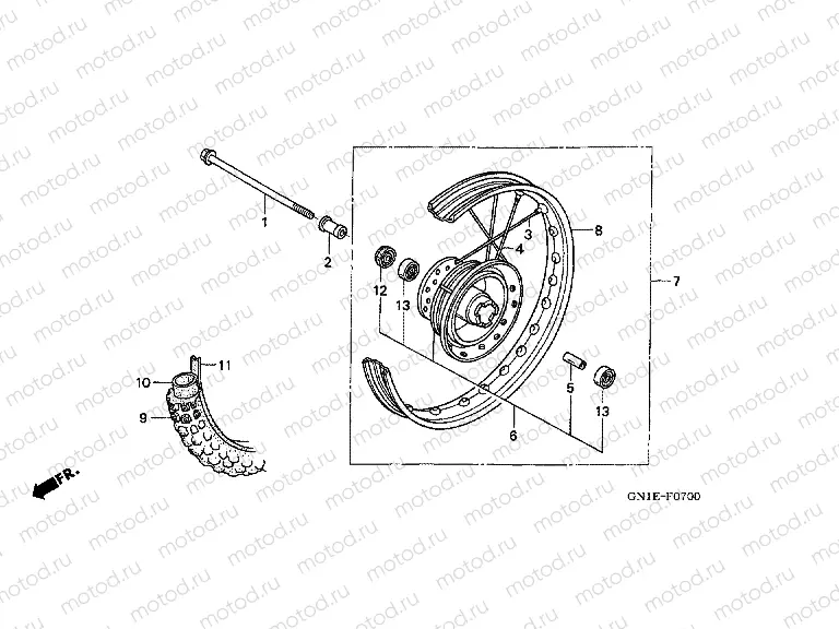 F-7 FRONT WHEEL