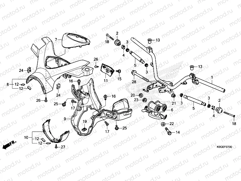 F-7 HANDLE PIPE & HANDLE COVER