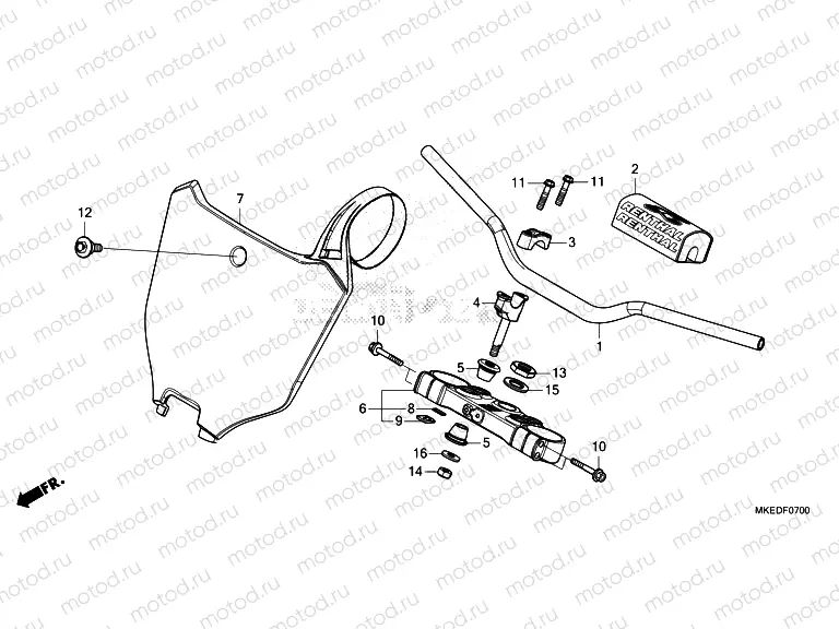 F-7 HANDLE PIPE & TOP BRIDGE