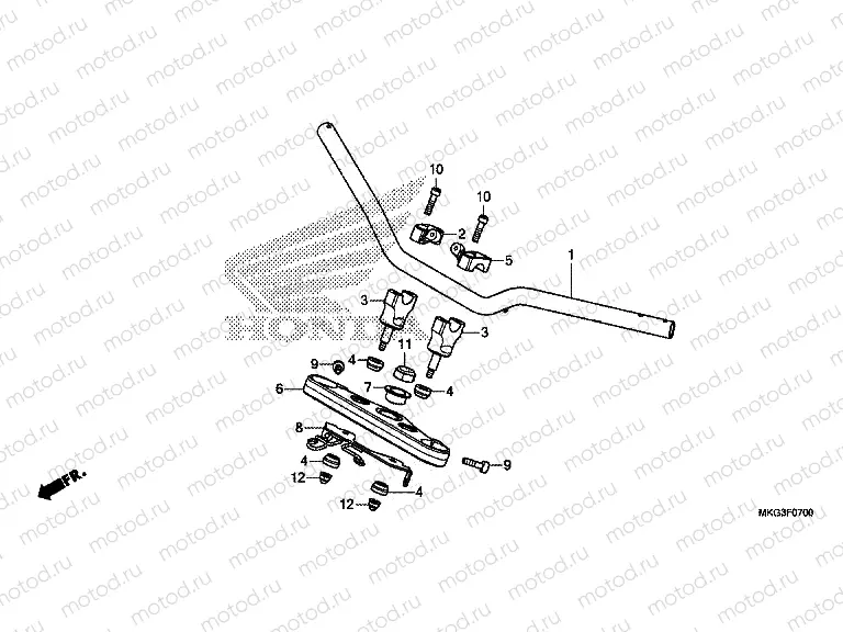 F-7 HANDLE PIPE / TOP BRIDGE