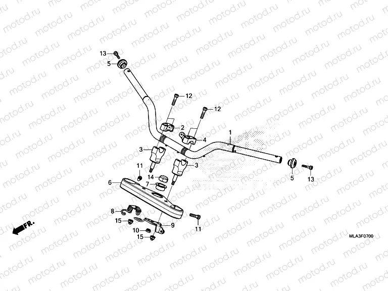 F-7 HANDLE PIPE/TOP BRIDGE