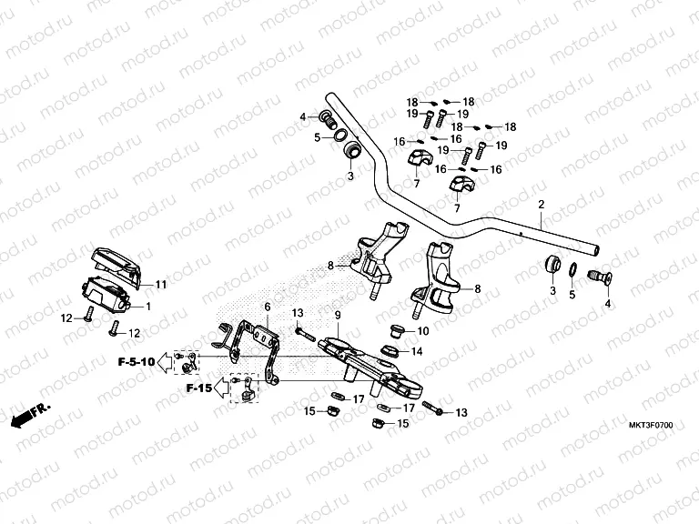 F-7 HANDLE PIPE/TOP BRIDGE