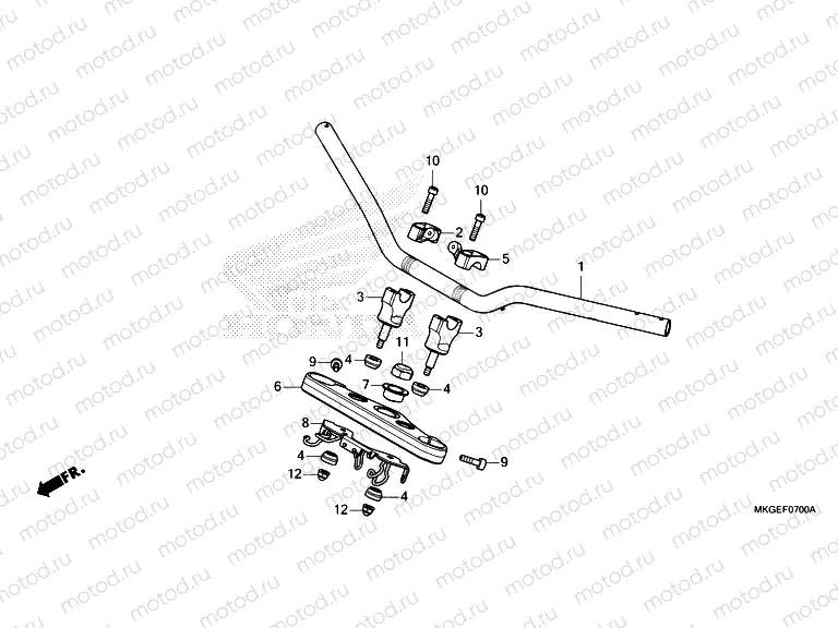 F-7 HANDLE PIPE/TOP BRIDGE