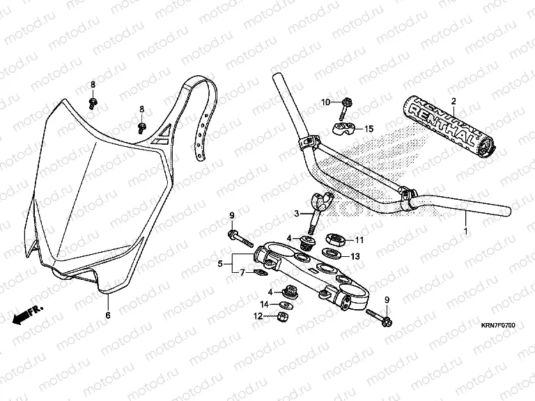 F-7 HANDLE PIPE/TOP BRIDGE