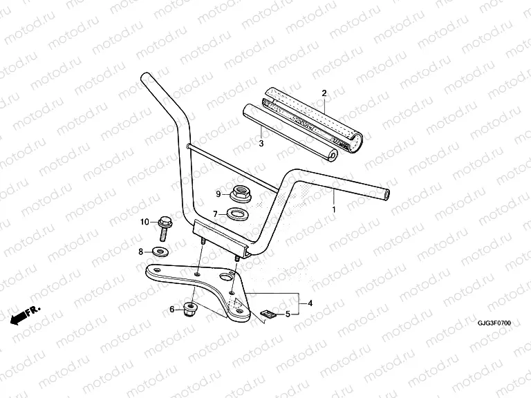 F-7 HANDLE PIPE/TOP BRIDGE
