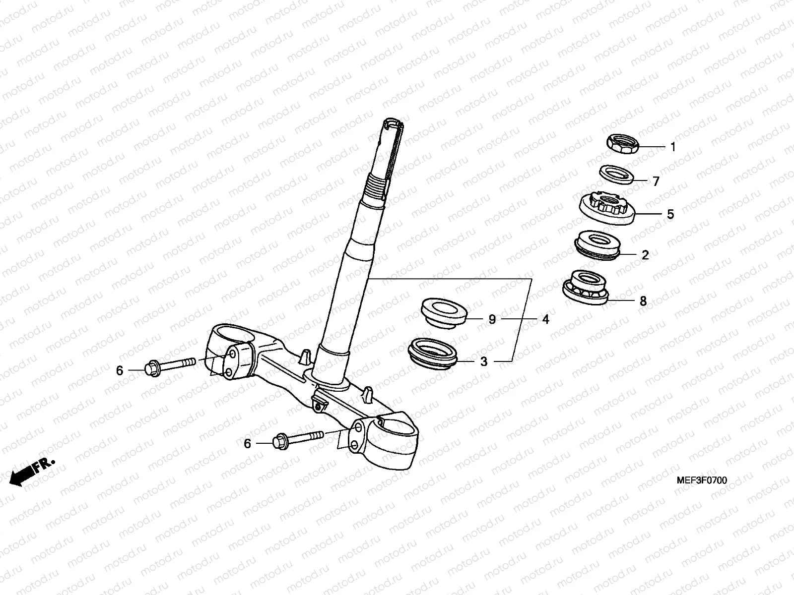 F-7 STEERING STEM