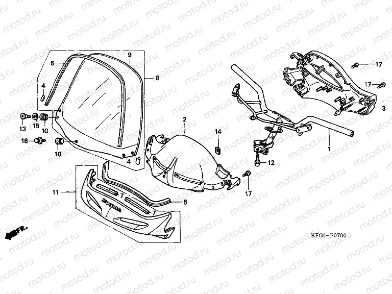 F-7 TIE ROD TUBE / HANDLE COVER