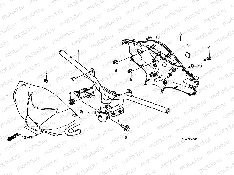 F-7 TIE ROD TUBE / HANDLE COVER