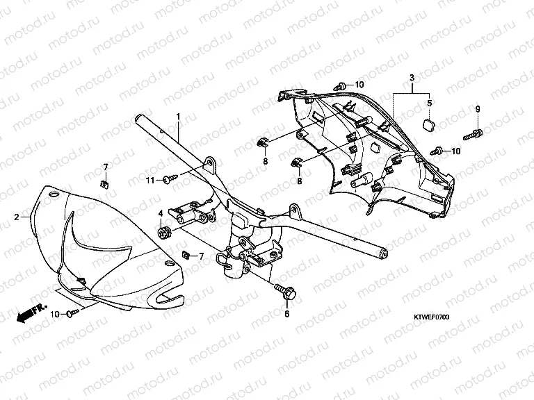 F-7 TIE ROD TUBE / HANDLE COVER