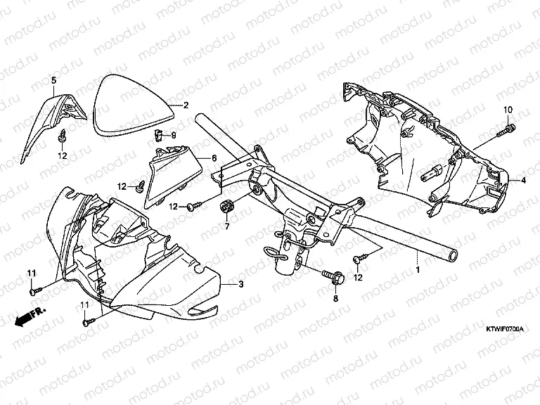 F-7 TIE ROD TUBE / HANDLE COVER
