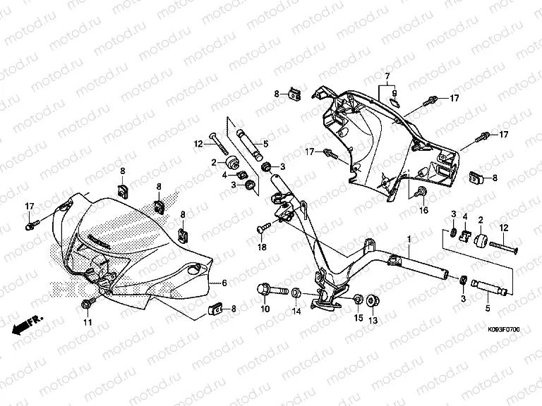 F-7 TIE ROD TUBE / HANDLE COVER