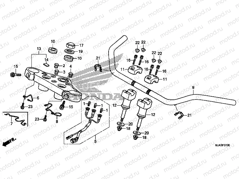 F-7 TIE ROD TUBE (VT750C / CA / CS)
