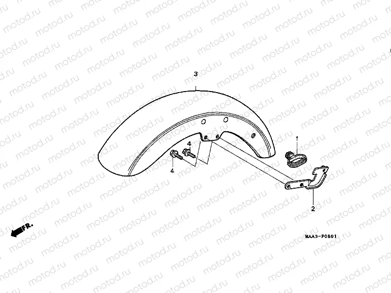 F-8-1 FRONT FENDER (VT1100C2)