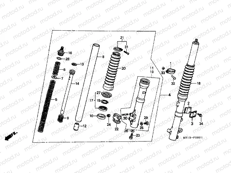 F-8-1 FRONT FORK (2)