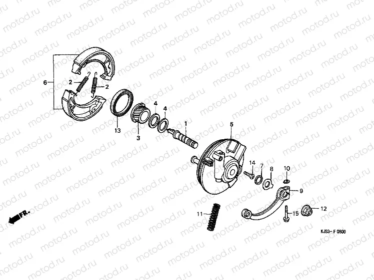 F-8 FRONT BRAKE PANEL