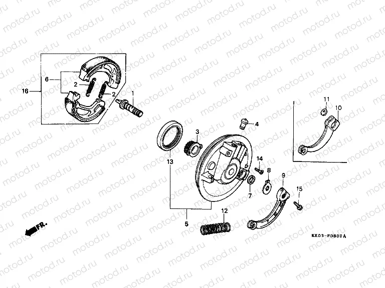 F-8 FRONT BRAKE PANEL