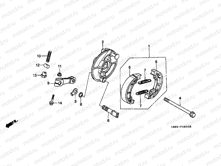 F-8 FRONT BRAKE PANEL