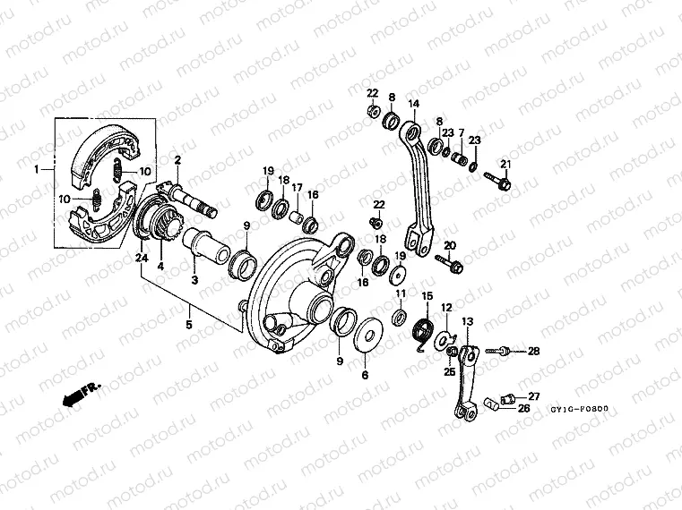 F-8 FRONT BRAKE PANEL