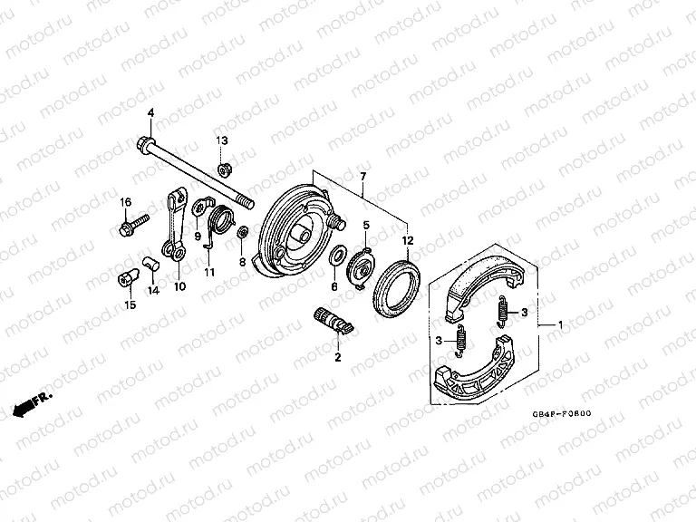 F-8 FRONT BRAKE PANEL