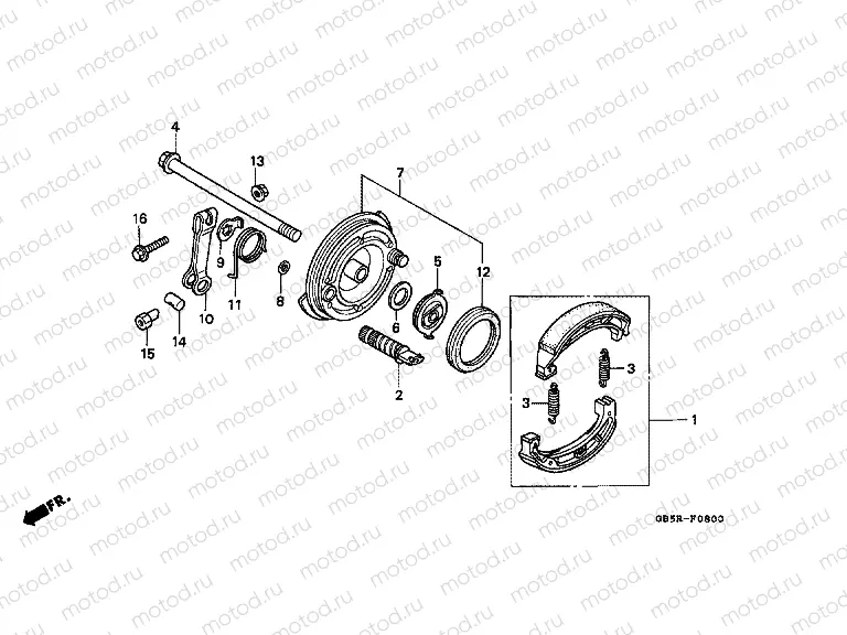 F-8 FRONT BRAKE PANEL