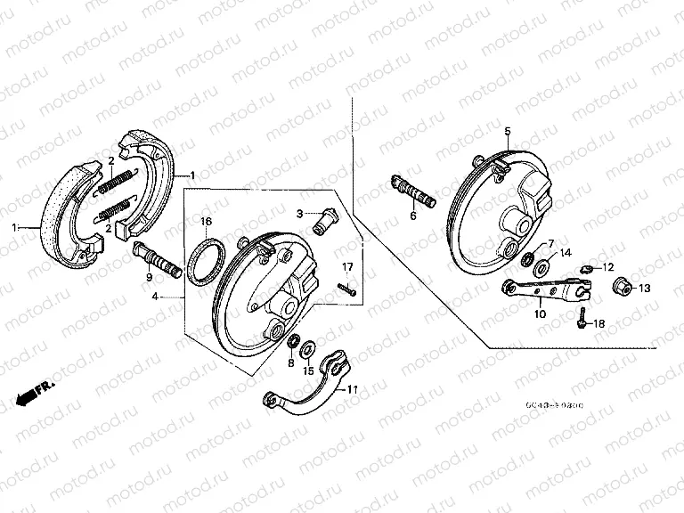 F-8 FRONT BRAKE PANEL (RF / R2F / R2G)