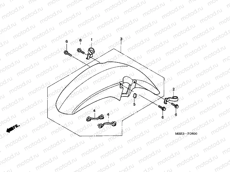 F-8 FRONT FENDER