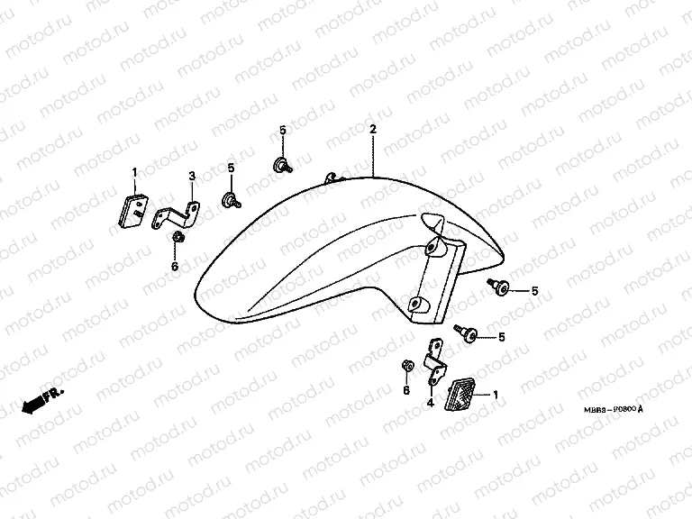 F-8 FRONT FENDER