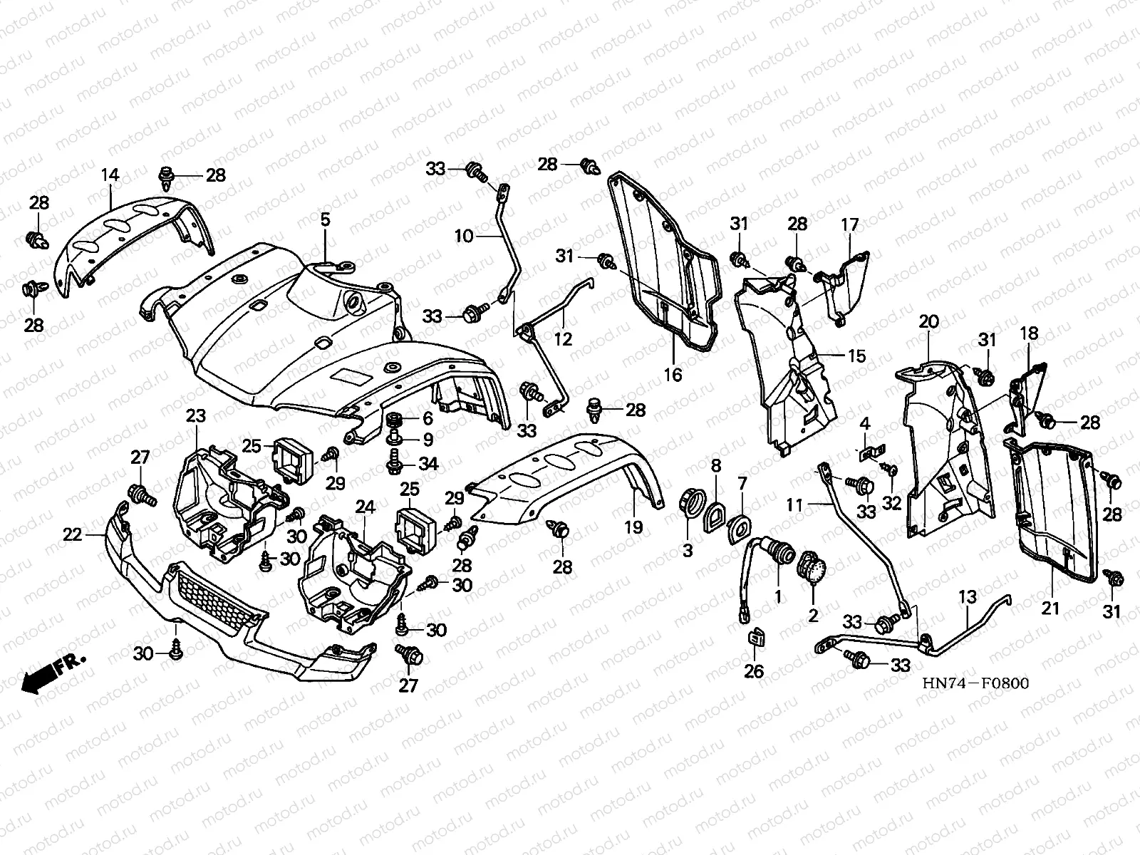 F-8 FRONT FENDER
