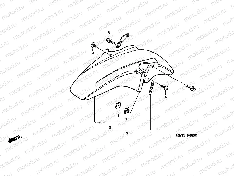 F-8 FRONT FENDER