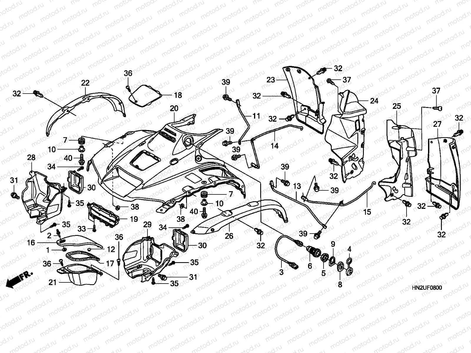 F-8 FRONT FENDER