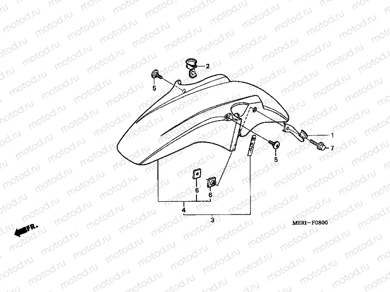 F-8 FRONT FENDER