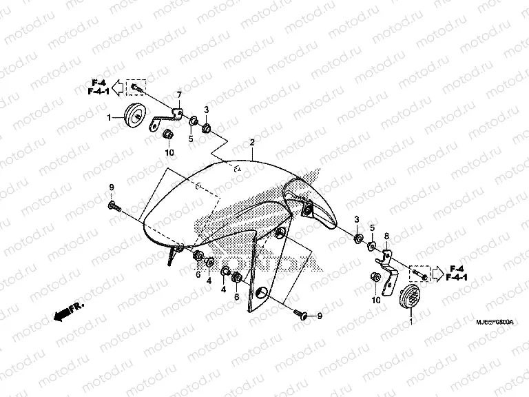 F-8 FRONT FENDER