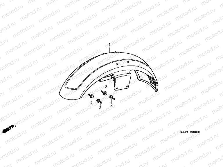 F-8 FRONT FENDER (VT1100C)